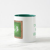Die weltbeste Schule für grüne Tonschiefer-Mathe Tasse (Zentrum)