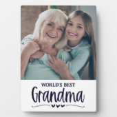 Die weltbeste Tafel für das Oma-Foto Fotoplatte (Vorderseite)
