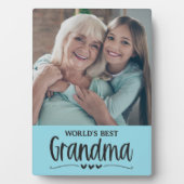 Die weltbeste Tafel für das Oma-Foto Fotoplatte (Vorderseite)
