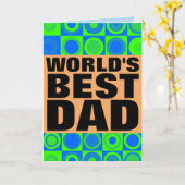 DIE WELTBESTE VATER-HAPPY BIRTHDAY CARD KARTE (Gelbe Blume)