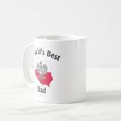 Die weltbeste Vater-Kaffee-Tasse Kaffeetasse (Vorderseite Links)
