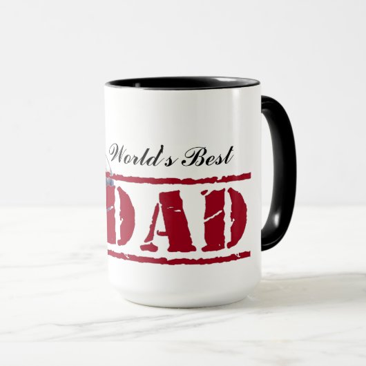 Die weltbeste Vater-Kaffee-Tasse Tasse (VorderseiteRechts)