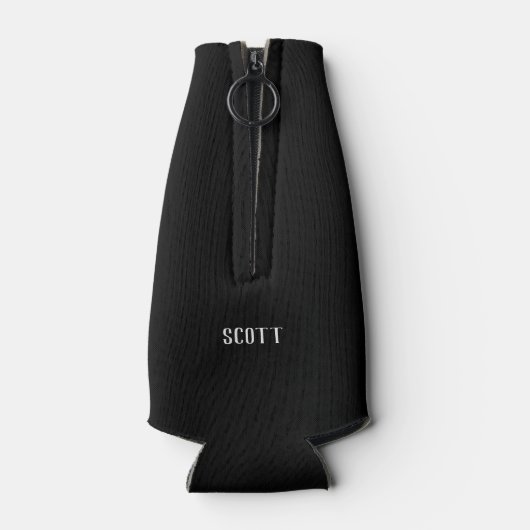 Die weltbeste Vater-Paw druckt Pet-Foto auf Schwar Flaschenkühler (Rückseite)