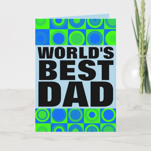 DIE WELTBESTE VATER VATER'S DAY CARD KARTE (Vorderseite)