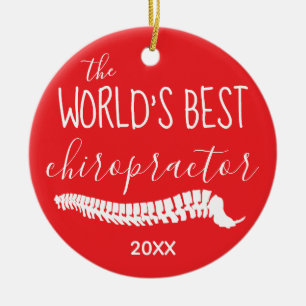 Die weltbeste Weihnachtsfeier für Chiropraktoren  Keramik Ornament