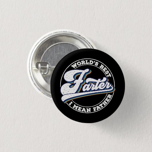 Die weltbesten Farter-I-Gemeinen Vater-Redewendung Button (Vorne & Hinten)