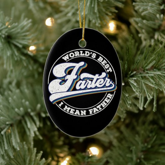 Die weltbesten Farter-I-Gemeinen Vater-Redewendung Keramik Ornament (Baum)