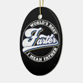 Die weltbesten Farter-I-Gemeinen Vater-Redewendung Keramik Ornament (Links)