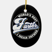 Die weltbesten Farter-I-Gemeinen Vater-Redewendung Keramik Ornament (Vorne)