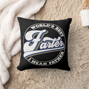 Die weltbesten Farter-I-Gemeinen Vater-Redewendung Kissen