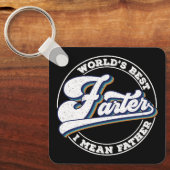 Die weltbesten Farter-I-Gemeinen Vater-Redewendung Schlüsselanhänger (Vorderseite)