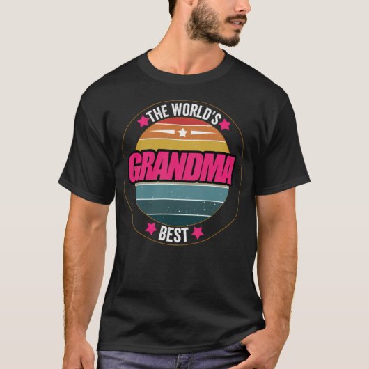 die weltbesten Oma Retro rodeo amadeus T-Shirt (Vorderseite)