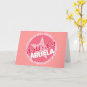 Die Welten bestes Abuela Karte (Gelbe Blume)