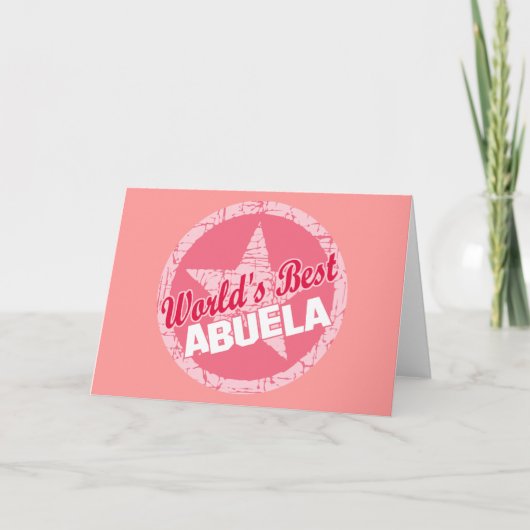 Die Welten bestes Abuela Karte (Vorderseite)