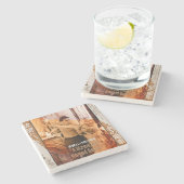 Die Welten von Blanche DuBois Steinuntersetzer (Seitenansicht)