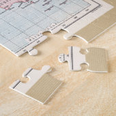 Die Welteuropäischen Kolonien 1908 - Antike Karte Puzzle (Seite)