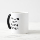 Die weltgrößte Badass-Anwältin-Tasse Verwandlungstasse (Vorderseite Links)