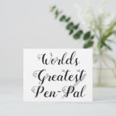 Die weltgrößte Pen-Pal-Postkarte Postkarte (Stehend Vorderseite)