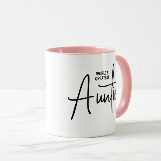 Die weltgrößte Tantentafel-Tasse für Tanten Tasse (VorderseiteRechts)