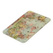 Die Weltkarte auf einen Blick - Weltflüge Magnet (Linke Seite)