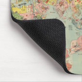 Die Weltkarte auf einen Blick - Weltluftwege Mousepad (Ecke)