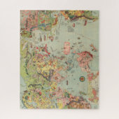 Die Weltkarte auf einen Blick - Weltluftwege Puzzle (Vertikal)