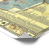 Die Weltkarte der Stereotypen Poster (Ecke)