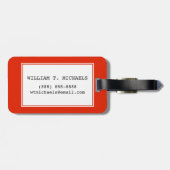 Die Weltkarte mit ihren Flaggen Gepäckanhänger (Rückseite horizontal)