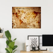 Die Weltkarte nach John 3:16 Poster (Heimbüro)