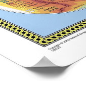 Die Weltkarte physisch Poster (Ecke)