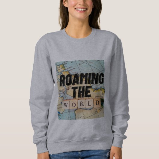 Die Weltkarte Sweatshirt (Vorderseite)