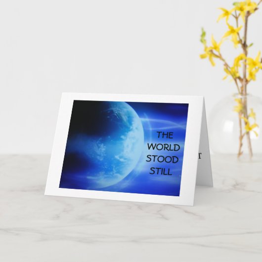 DIE WELTLAGE NOCH JAHRESTAG KARTE (Gelbe Blume)