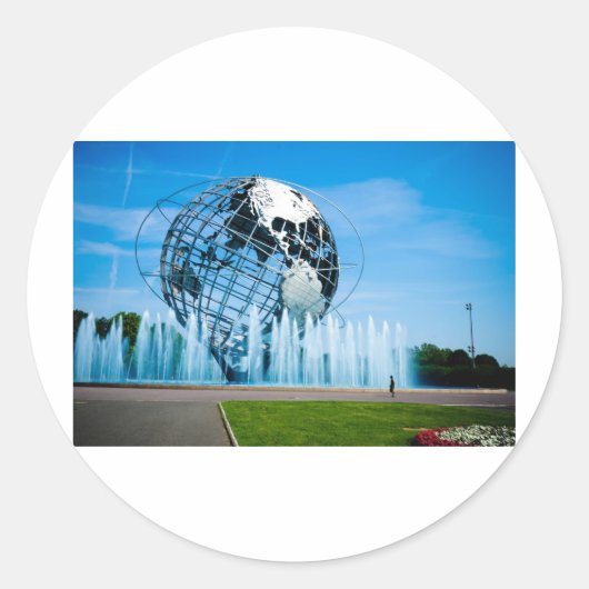 Die Weltmesse Runder Aufkleber (Vorderseite)