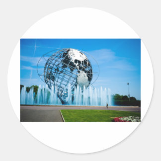 Die Weltmesse Runder Aufkleber