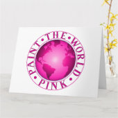 DIE WELTPINK-Diversity-Feier Karte (Gelbe Blume)