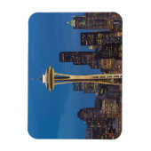 Die Weltraumneedle und das Stadtzentrum von Seattl Magnet (Vertikal)