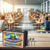 Die Weltraumschule beginnt Metall Brotdose