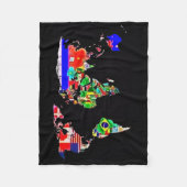 Die Weltspritzpistolen-Kunst-Fleece-Decke Fleecedecke (Vorderseite)