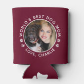 Die weltweit beste Mama für Hunde druckt kundenspe Dosenkühler (Rückseite)