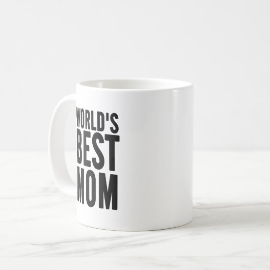 Die weltweit beste Mama je Kaffeemugs Kaffeetasse (Vorderseite Links)