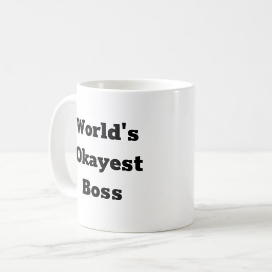 Die weltweit beste Tasse für den Boss-Kaffee (Vorderseite Links)