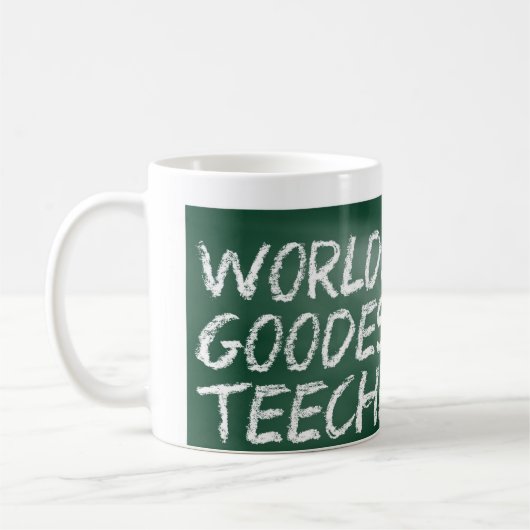 Die weltweit beste Tasse für Lehrer-Komik. (Links)