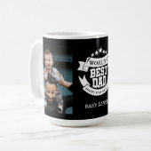 Die weltweit beste Vater-Fotokollektion Kaffeetasse (Vorderseite Links)