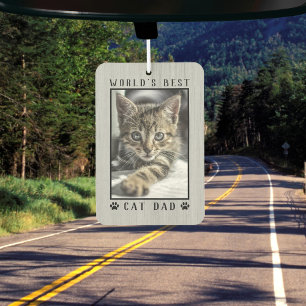 Die weltweit besten Cat Vater Paw Prints Pet Foto  Autolufterfrischer