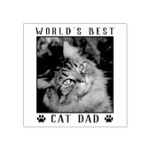 Die weltweit besten Cat Vater Paw Prints Pet Foto Gummistempel (Prägung)