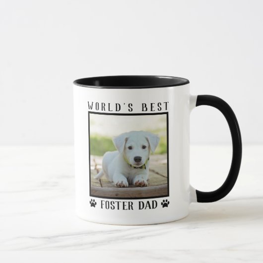 Die weltweit besten Foster Vater Paw Prints Pet Fo Tasse (Rechts)