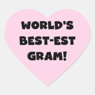 Die weltweit besten Gram Black Text Tshirts und GI Herz-Aufkleber