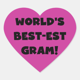 Die weltweit besten Gram Black Text Tshirts und GI Herz-Aufkleber