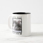 Die weltweit besten Katzenpaw-Mamas drucken Foto-R Zweifarbige Tasse (Vorderseite Links)