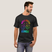 Die weltweit größten Guncle-Rainbow-Farben DISTRES T-Shirt (Vorne ganz)